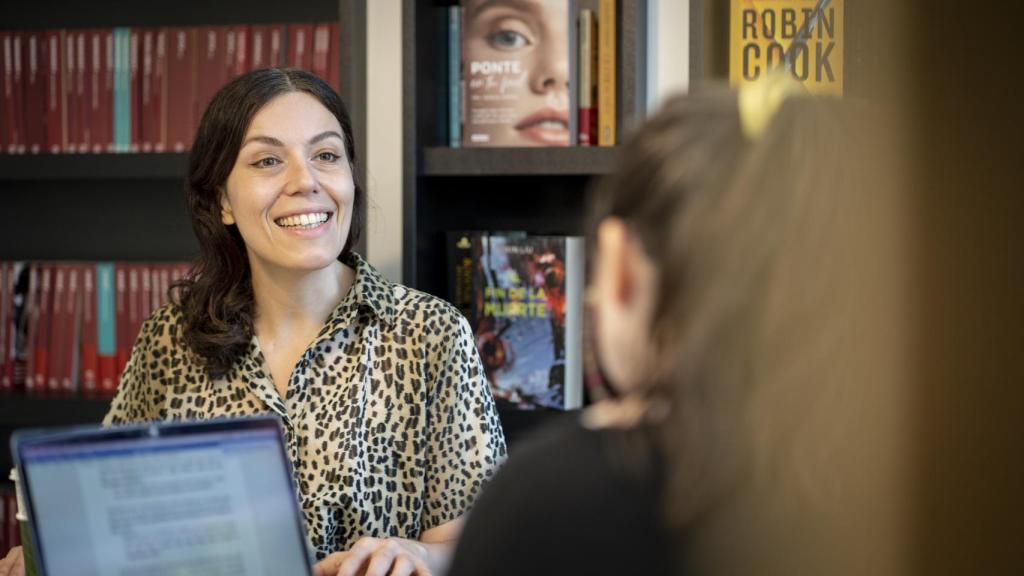 Peirano, hablando sobre su último libro.