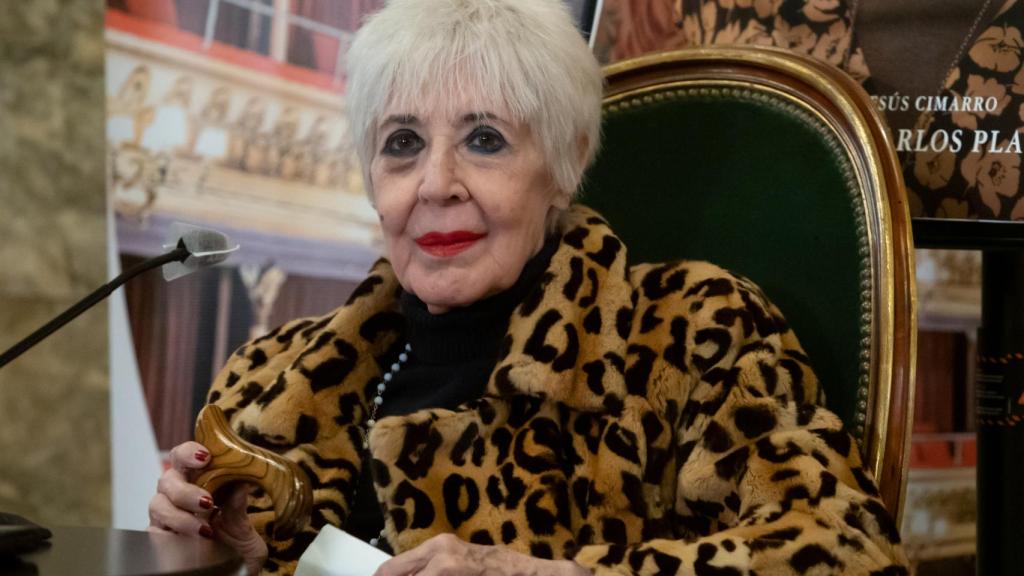 La intérprete Concha Velasco en una fotografía tomada en marzo de 2021.