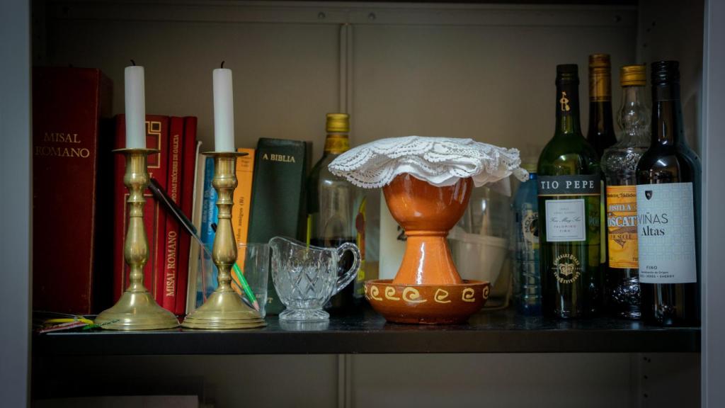 La sacristía de esta parroquia.