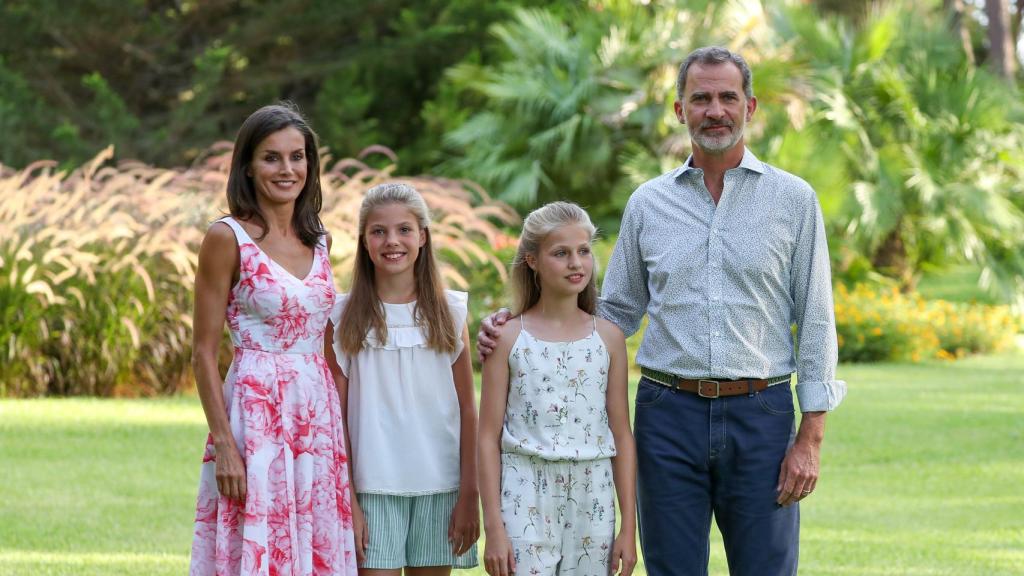 Letizia, Sofía, Leonor y Felipe VI.