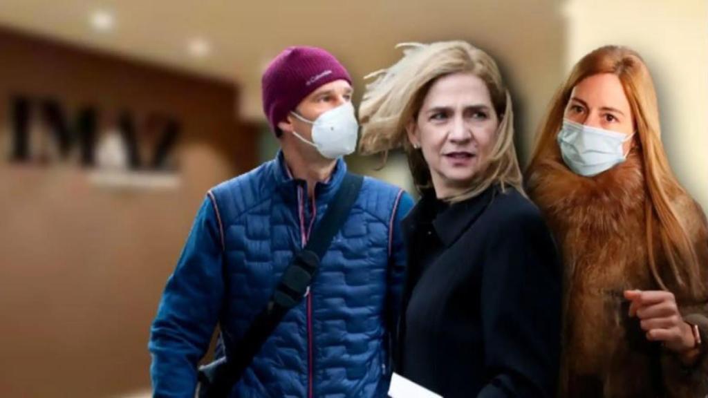 Iñaki Urdangarin, Cristina de Borbón y Ainhoa Armentia en un montaje de EL ESPAÑOL.