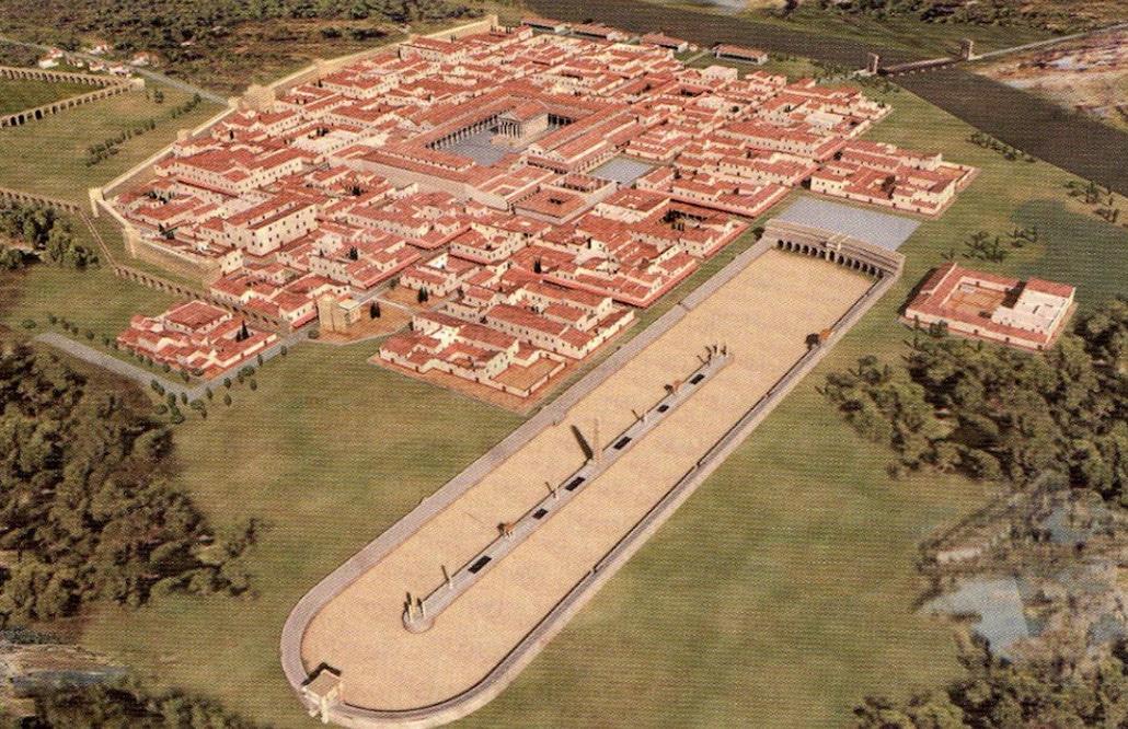 Recreación de la Valencia romana. https://valenciasecreta.com