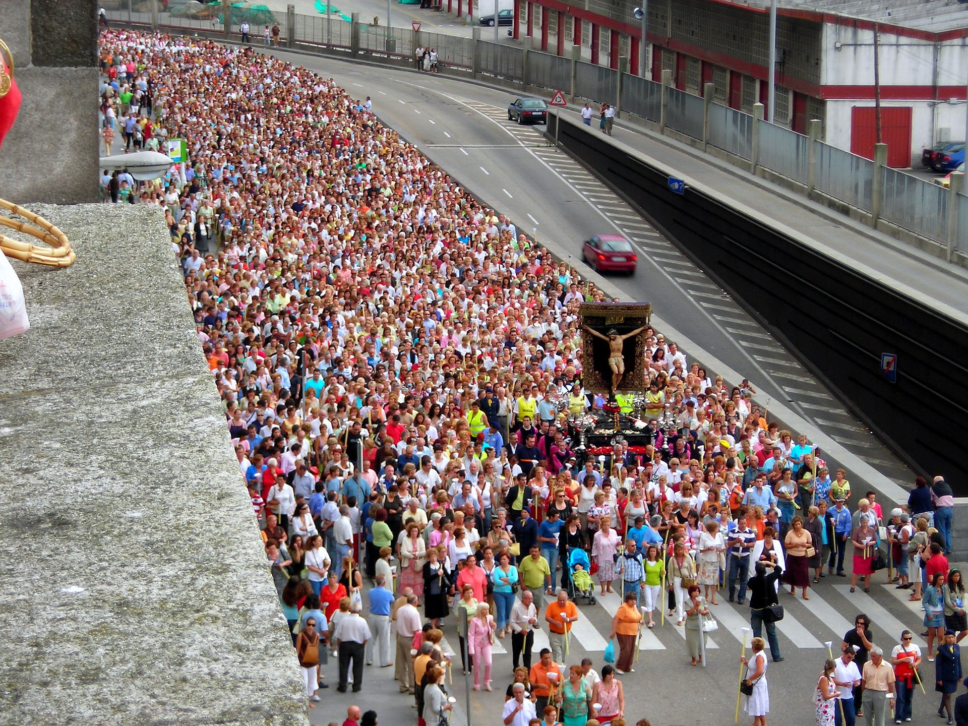 Procesión del Cristo de la Victoria en Vigo. Wikipedia