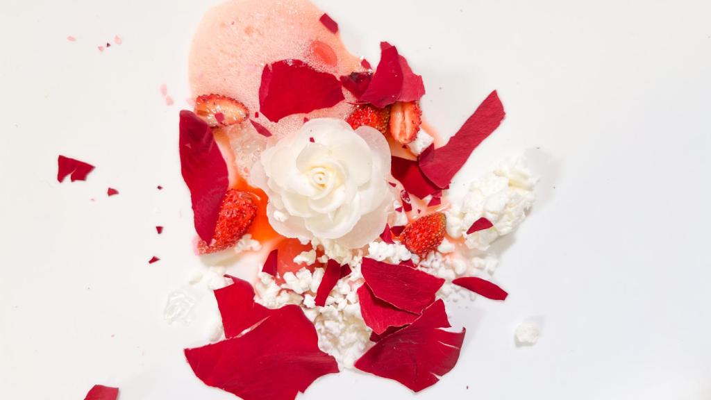 Plato de El Celler de Can Roca fotografiado con el iPhone 13 Pro