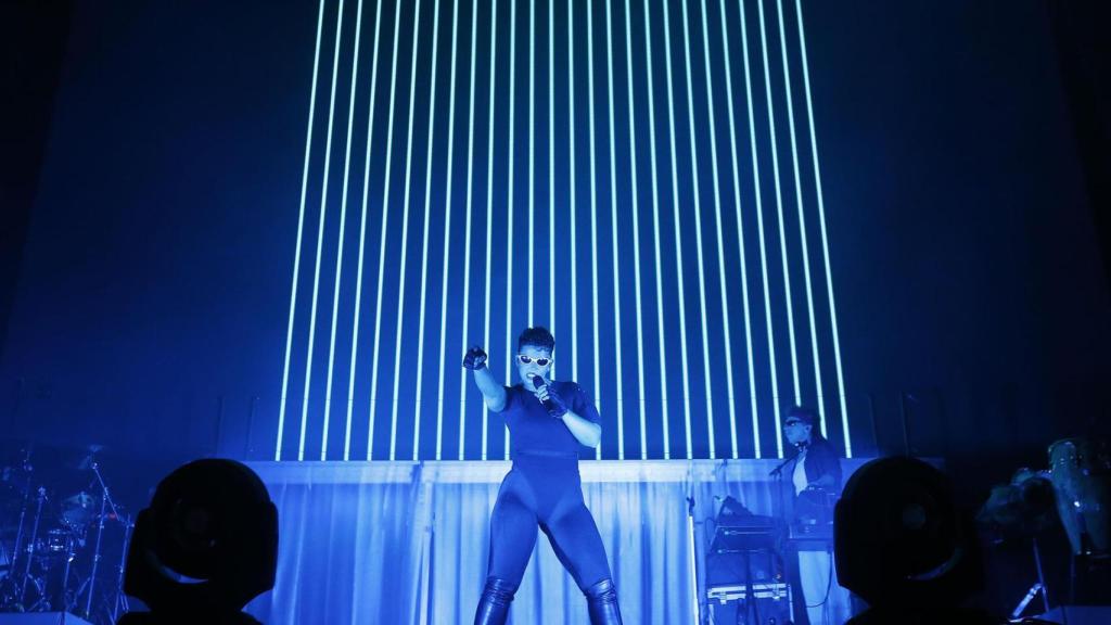 Un momento de la actuación de Nathy Peluso en el Low, este viernes.