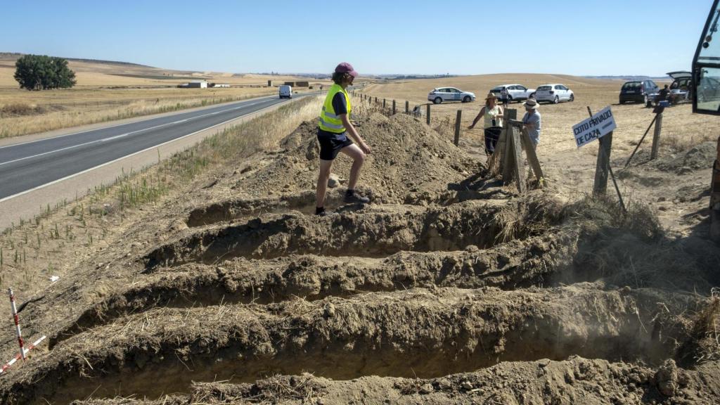 La asociación Salamanca memoria y justicia busca en Aldeatejada el cuerpo de Maximiliano Vicioso Lorenzo, alcalde de Tejares fusilado en 1936.