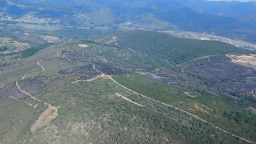 Incendio en Fabero (León)