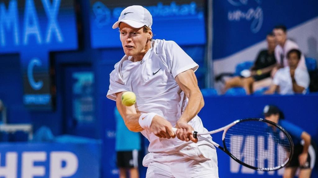 Jannik Sinner, durante el torneo de Umag