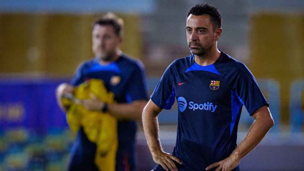 Xavi Hernández, en la pretemporada del FC Barcelona