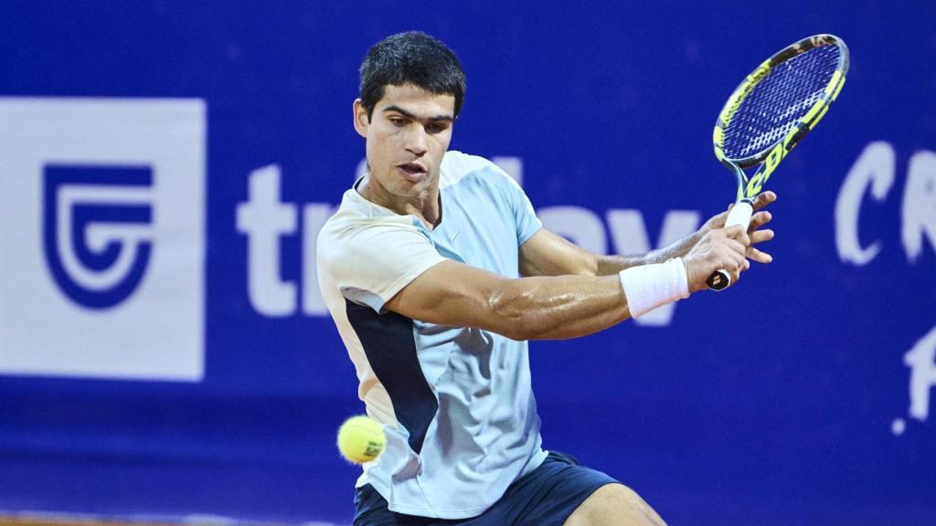 Carlos Alcaraz, en el Torneo de Umag 2022