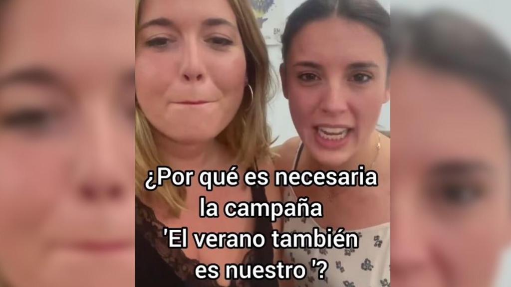 Irene Montero y su número dos, Ángela Rodríguez.