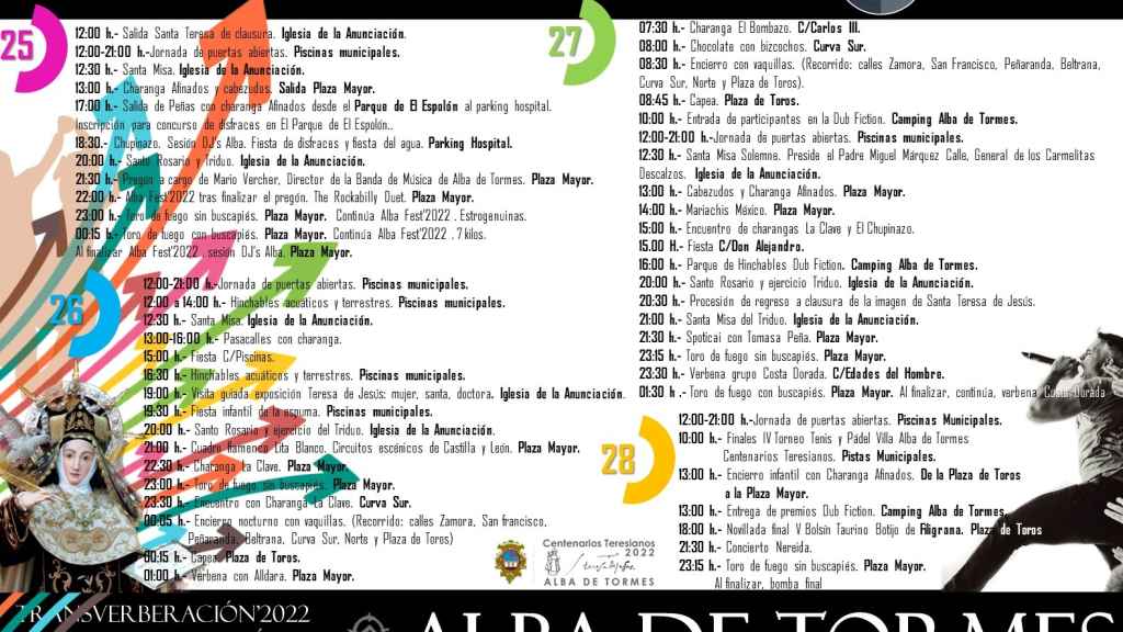 programa fiestas alba de tormes agosto