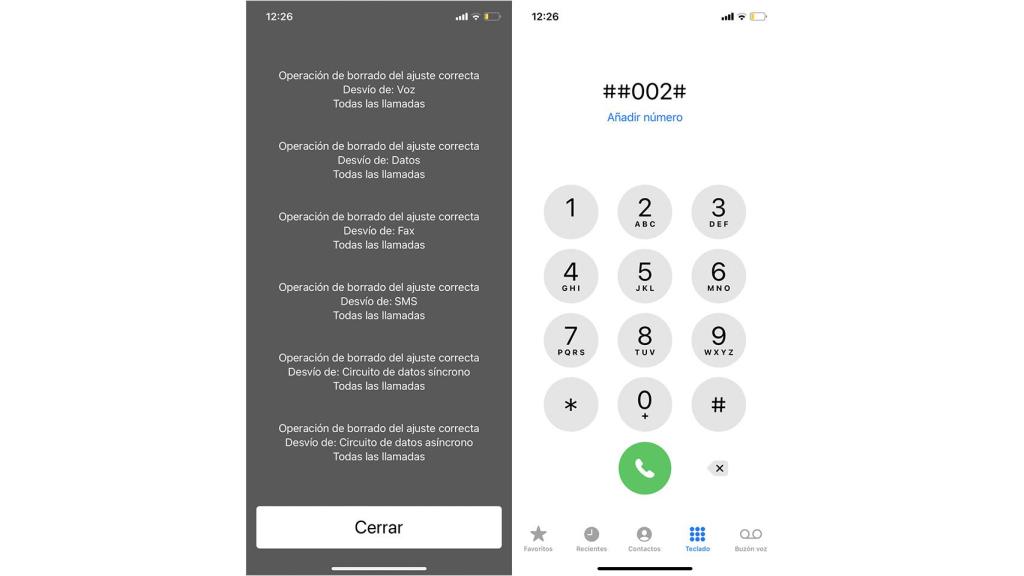 Captura de pantalla haciendo uso del código.