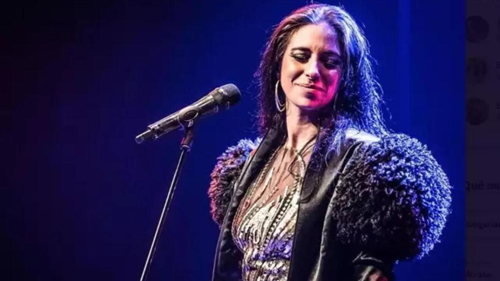 María Peláe en un concierto