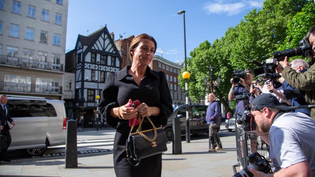 Coleen Roneey llegando a los juzgados de Londres.