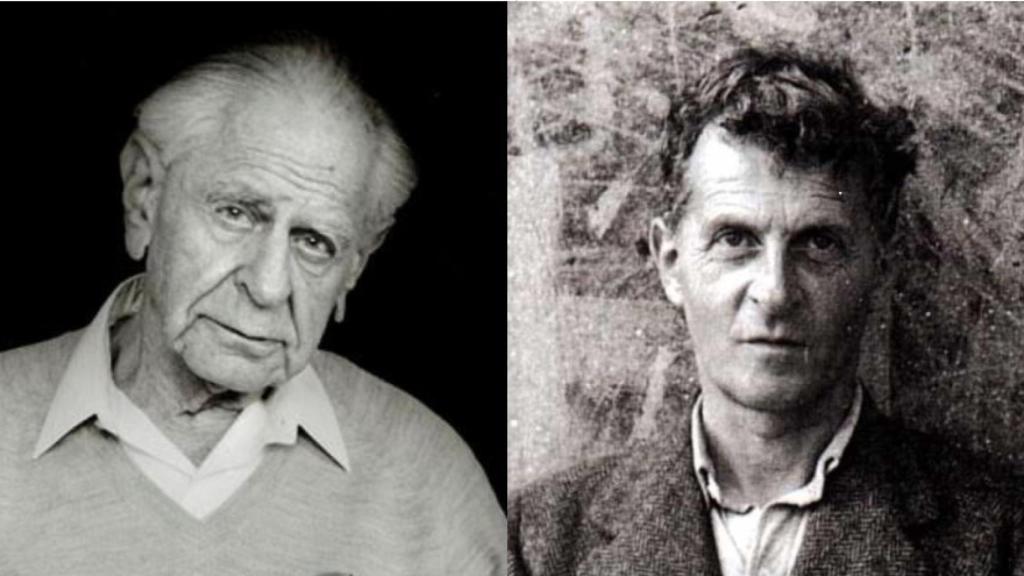 Karl R. Popper y Ludwig Wittgenstein.