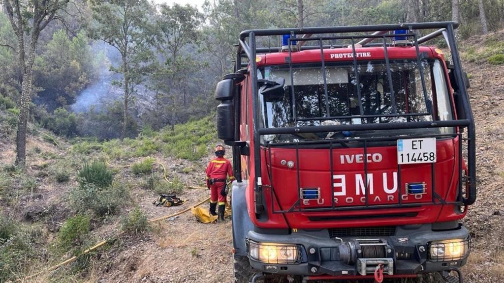 Un equipo de la UME en Sevilleja de la Jara (Toledo).