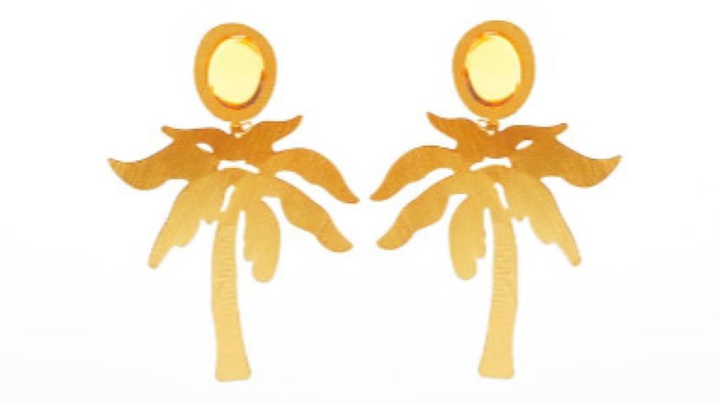 Pendientes de palmeras de Zara