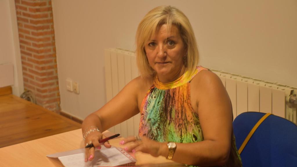 Pilar Gutiérrez durante la entrevista