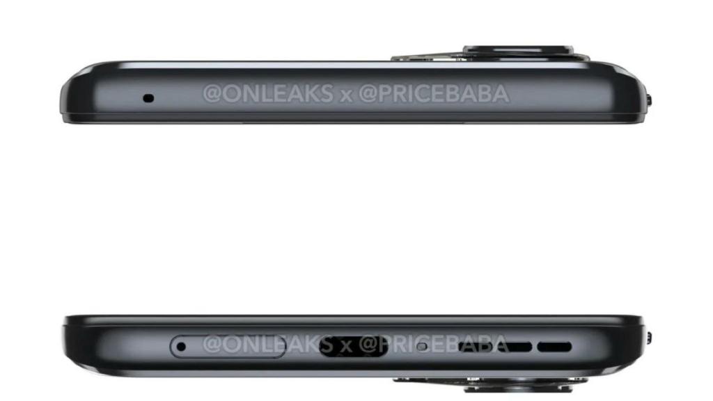 Moto Edge 2022 parte superior e inferior