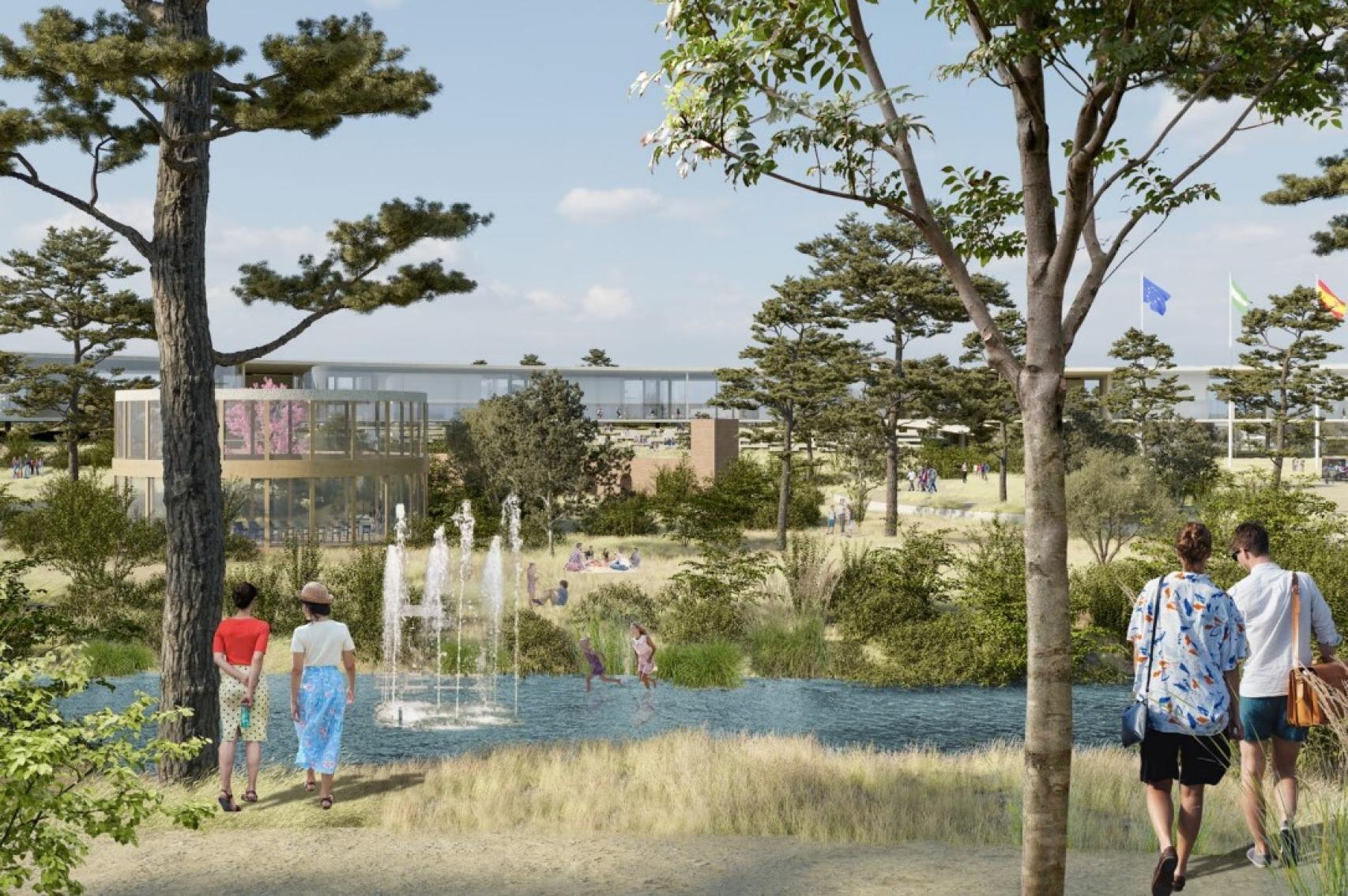 Infografía de la zona destina a la Expo 2027.