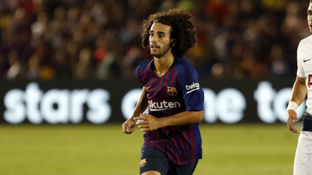 Marc Cucurella, durante una pretemporada del Barcelona