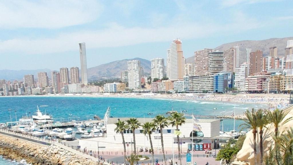 Panorámica de Benidorm, la capital turística de la Costa Blanca.