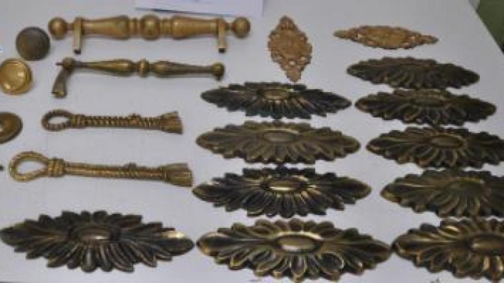 Algunos de los objetos recuperados por la Policía Nacional en Ciudad Real.