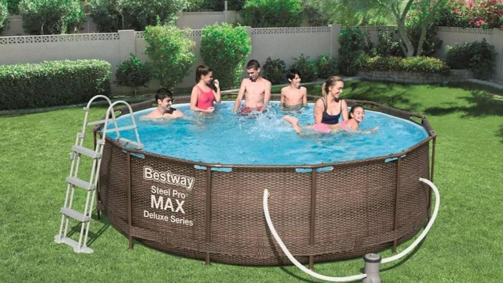 La piscina desmontable de Leroy Merlin para refrescar este verano con ¡130 euros de descuento!
