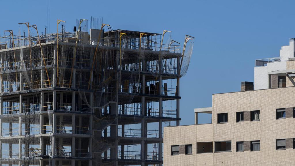 Edificios en construcción en la capital