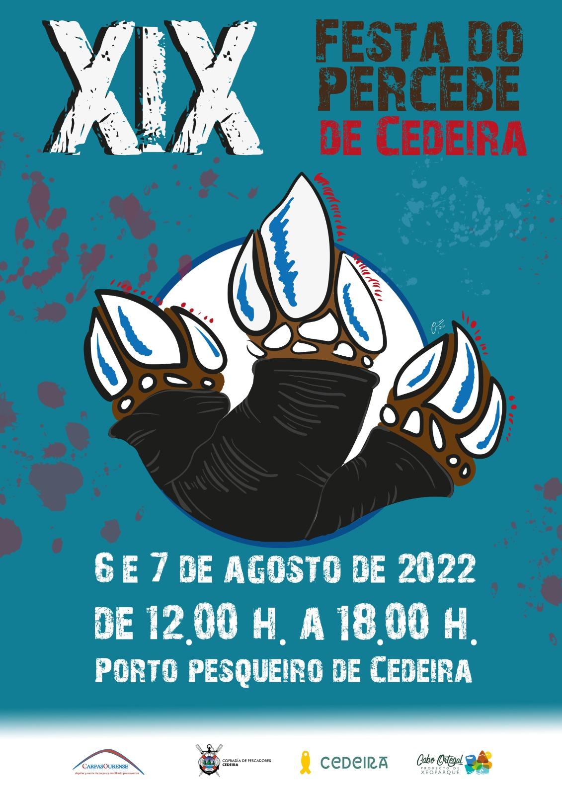Cartel de la cita. Confraría de pescadores de Cedeira