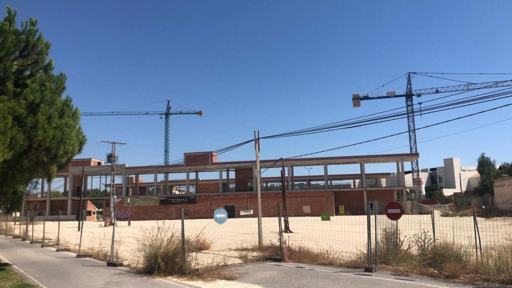 Obras del polideportivo de Sant Vicent.