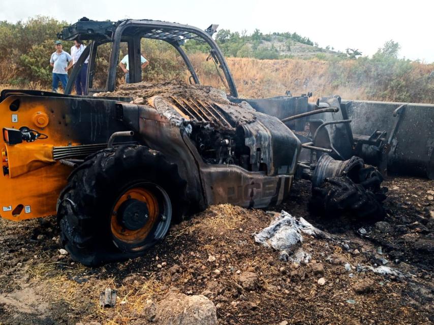 Imagen del incendio de Corrales de Duero