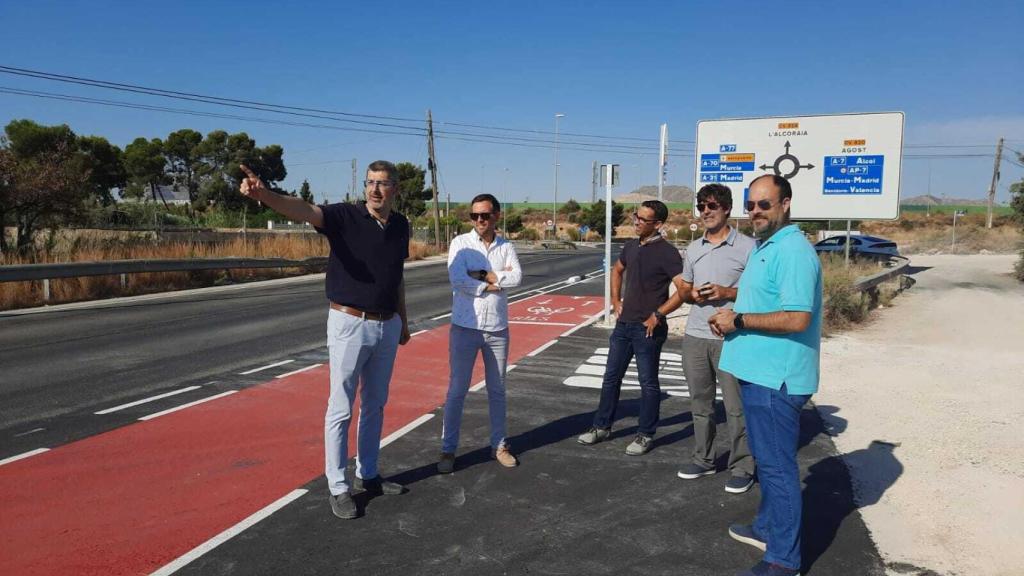 Aguas de Alicante visita las obras en  San Vicente.