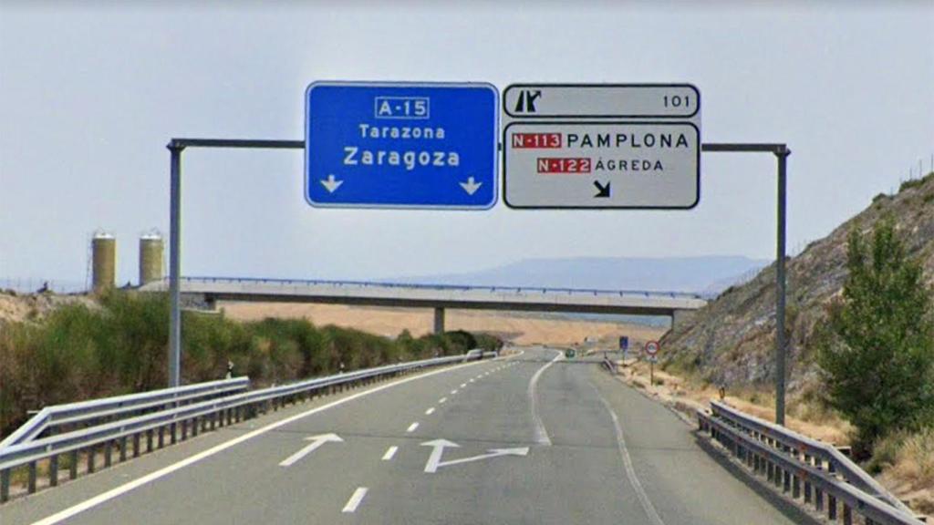 Autovía A-15  a su paso por Agreda