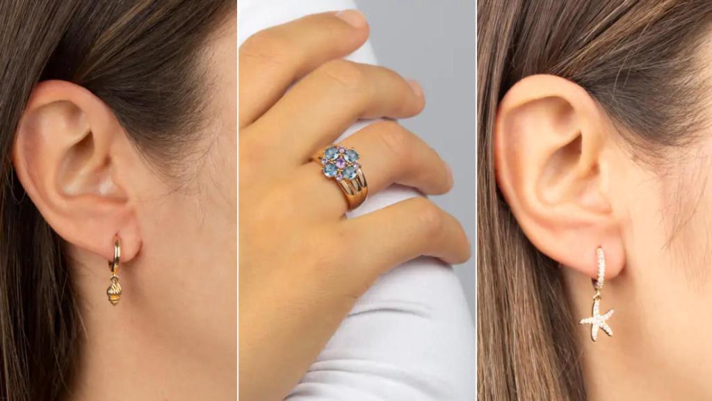 Pendientes y anillo de Vidal & Vidal para lucir durante el verano.
