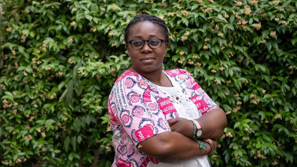 Yvette Mushigo, durante la entrevista con ENCLAVE ODS en Madrid.