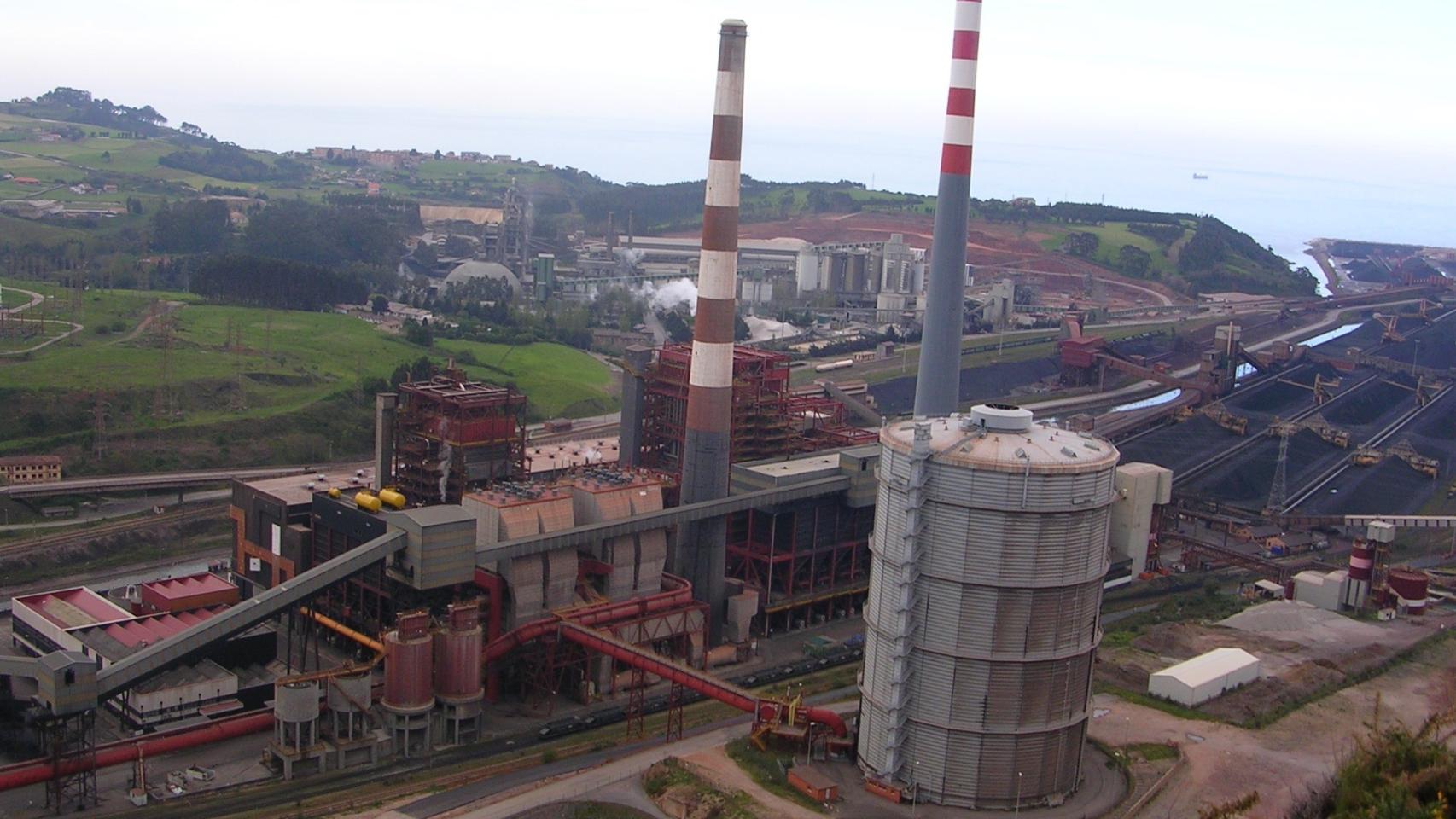 Una central térmica.