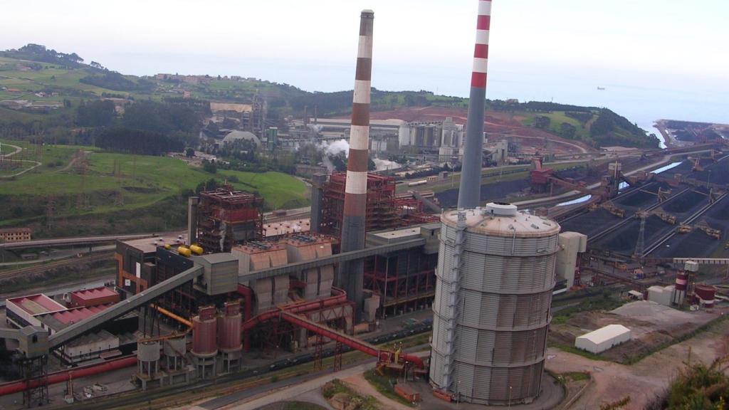 Una central térmica.