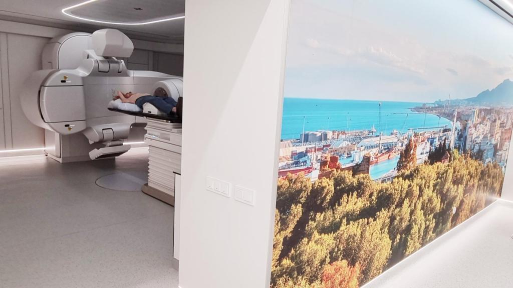 Imagen del acelerador lineal de electrones de última generación.