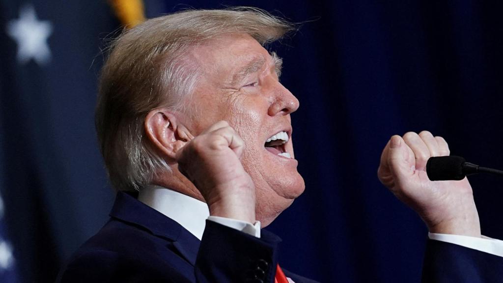 El expresidente de EEUU Donald Trump, durante un mitin en Washington la última semana de julio