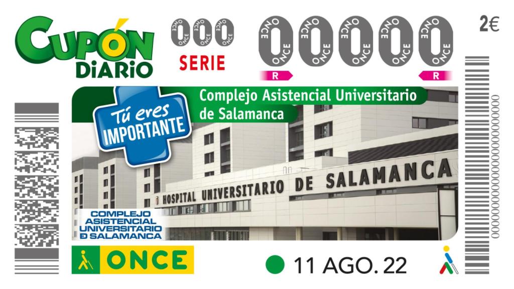 Cupón de la ONCE dedicado al CAUSA