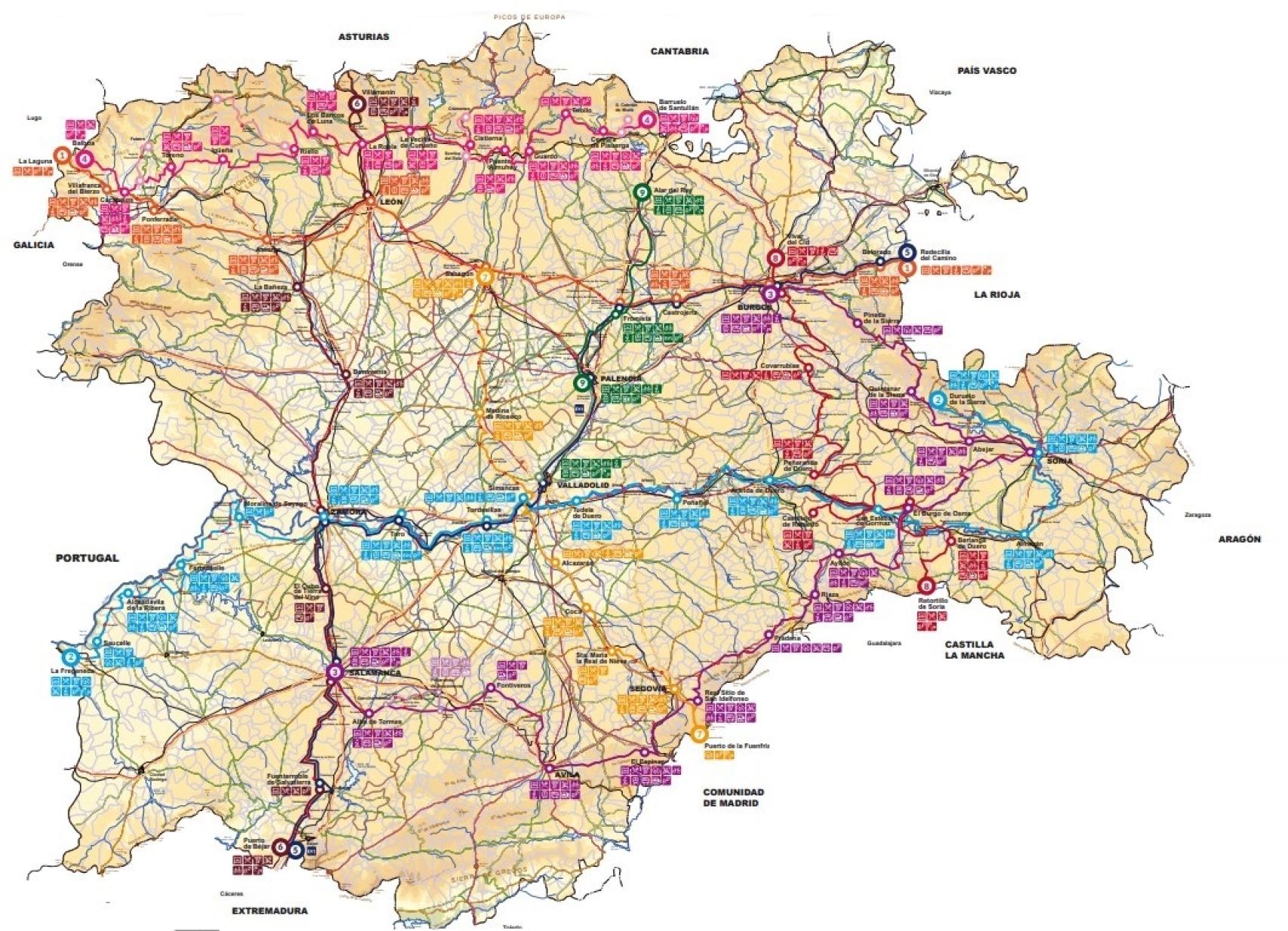 Rutas en bici por Castilla y León