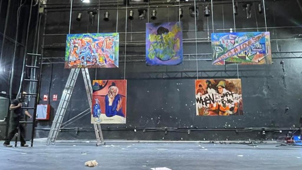 El escenario de 'The Beautiful Dream of Life' en el Teatro Marquina.