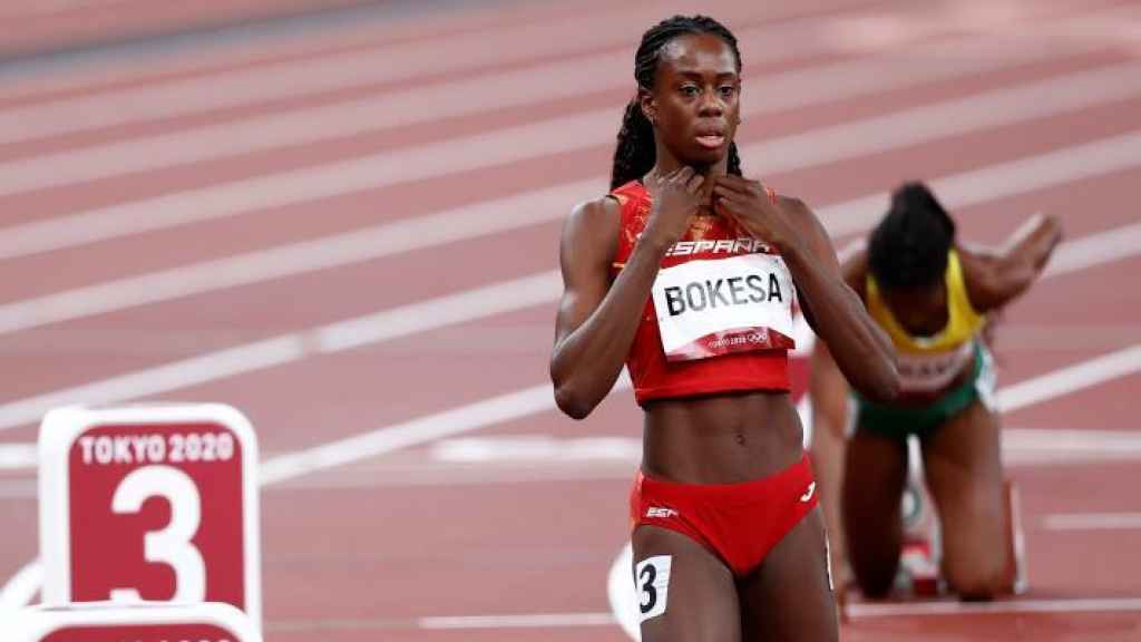 Aauri Bokesa, durante los Juegos Olímpicos de Tokio 2020