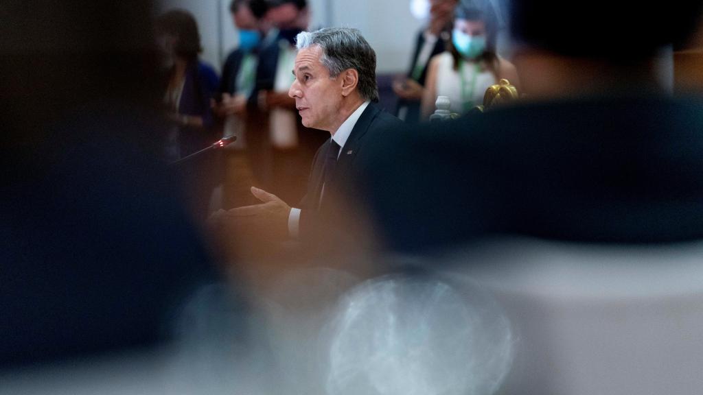 Blinken, este jueves, en Camboya.