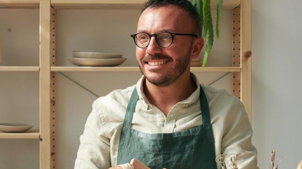 Rubén Ponte en su taller