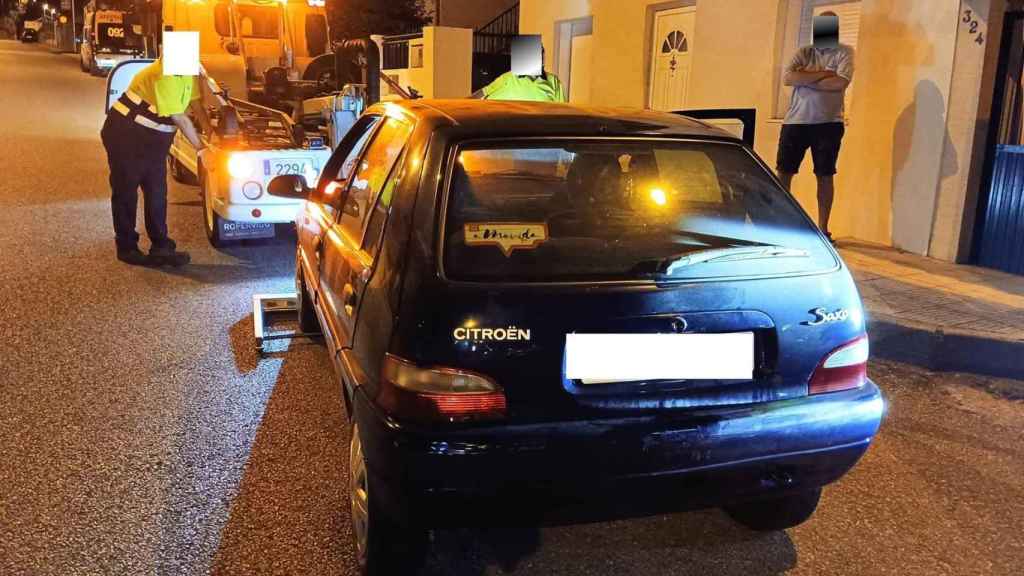 Imagen del vehículo del ahora detenido.