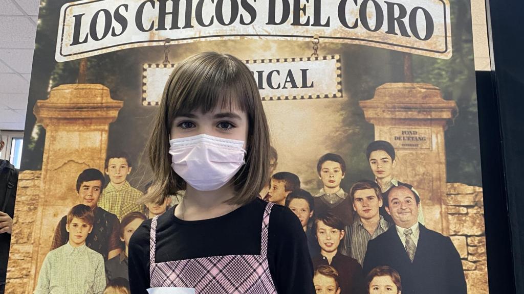 Andrea en el primer casting de 'Los chicos del Coro'