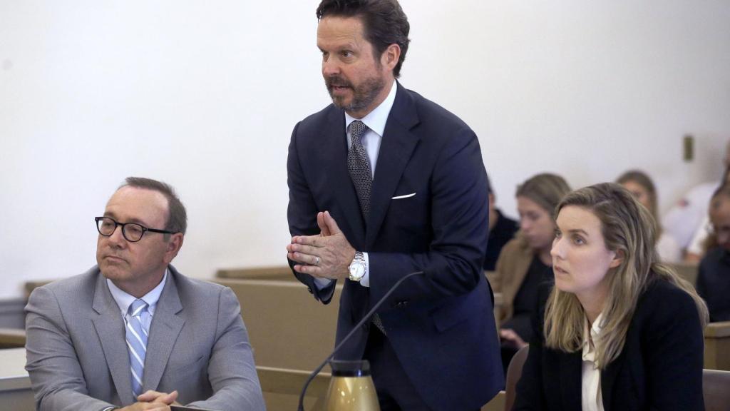 Kevin Spacey durante un juicio en Estados Unidos.